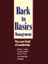Back to Basics Management